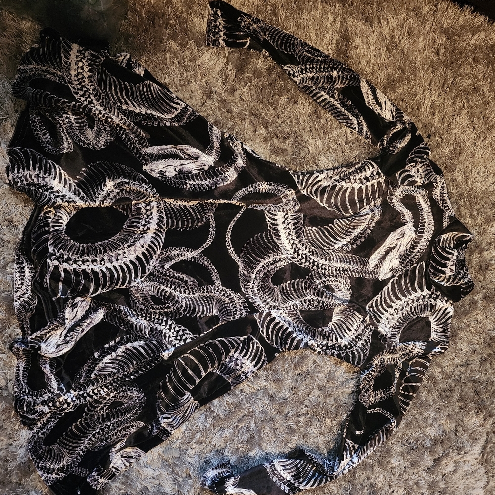 Snake velvet dress